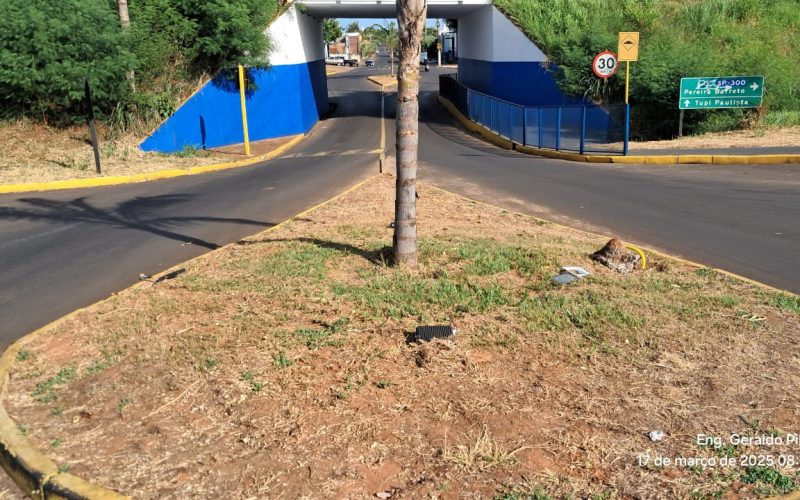 Ladrões destroem iluminação pública após terem tentativa de roubo frustrada
