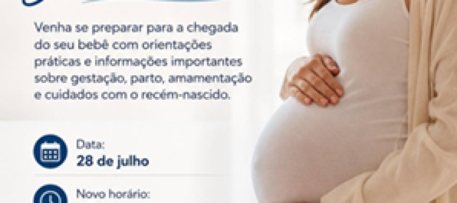 Curso para gestantes da Santa Casa está com inscrições abertas