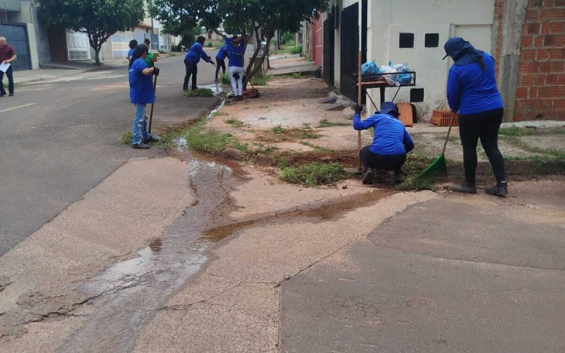 TEMPO RUIM: Trabalhos de limpeza continuam em Andradina