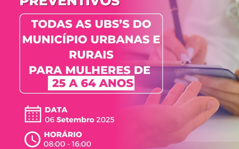 Prefeitura de Mirandópolis promove campanha de coleta de Papanicolau neste sábado (6)