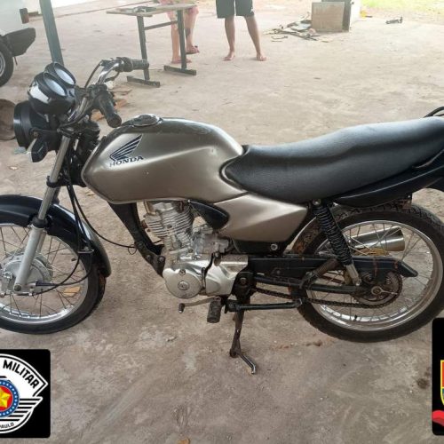 Motocicleta furtada é localizada em Andradina