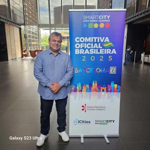 Prefeito Cristiano está em Barcelona, representando municípios brasileiros em feira internacional