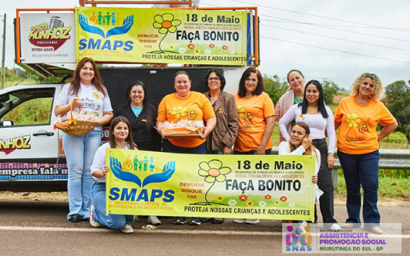 “MAIO LARANJA”: Murutinga do Sul se mobiliza em defesa de crianças e adolescentes