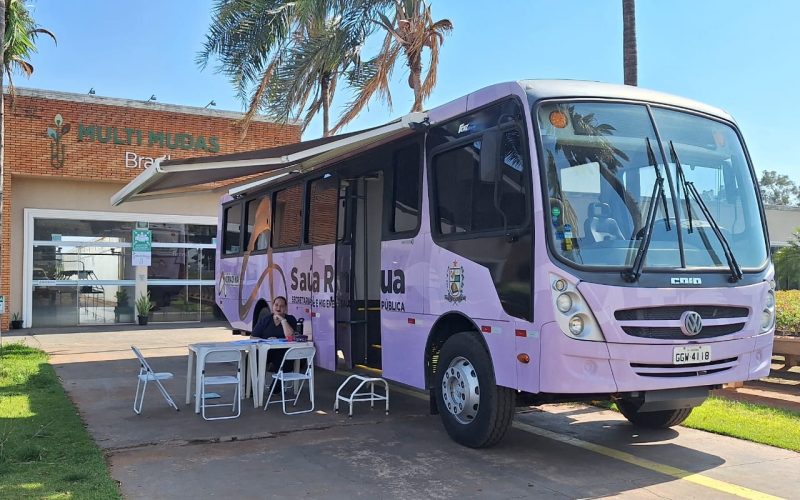 Ônibus da Saúde leva exame preventivo até trabalhadoras da Multi Mudas