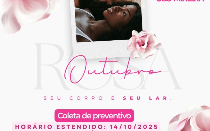 Em alusão ao Outubro Rosa, mês dedicado à conscientização sobre a saúde da mulher, a cidade de Andradina está promovendo uma importante campanha de prevenção ao câncer de colo do útero. A iniciativa visa incentivar as mulheres andradinenses a realizarem o exame preventivo (Papanicolau), fundamental para o diagnóstico precoce da doença, que é silenciosa, mas tratável quando identificada a tempo. A coleta dos exames está sendo realizada na Unidade Básica de Saúde (UBS) da Vila Mineira, com horários ampliados para facilitar o acesso da população. De segunda a sexta-feira, o atendimento acontece das 16h às 18h30, sem necessidade de agendamento. Para ampliar ainda mais o alcance da campanha, no dia 14 de outubro (segunda-feira), a UBS funcionará em horário estendido, das 8h às 21h30, possibilitando que mais mulheres possam comparecer, inclusive aquelas que trabalham durante o dia. Para realizar o exame, é necessário apresentar cópias do RG, CPF e do Cartão SUS. O atendimento é rápido e feito por profissionais capacitados, em ambiente seguro e acolhedor. O câncer de colo do útero é o terceiro tipo mais comum entre as mulheres no Brasil e, segundo o INCA (Instituto Nacional de Câncer), a principal causa está relacionada à infecção pelo vírus HPV. A realização periódica do exame preventivo permite a identificação precoce de alterações nas células do colo do útero, aumentando significativamente as chances de cura. A Secretaria Municipal de Saúde reforça a importância da participação das mulheres andradinenses nesta campanha e lembra que o cuidado com a saúde deve ser uma prioridade. O exame é simples, gratuito e pode salvar vidas. Mulher andradinense, cuide-se! Participe da campanha, compareça à UBS da Vila Mineira e faça seu exame preventivo. Sua saúde merece atenção o ano todo, mas neste Outubro Rosa, o convite é especial.