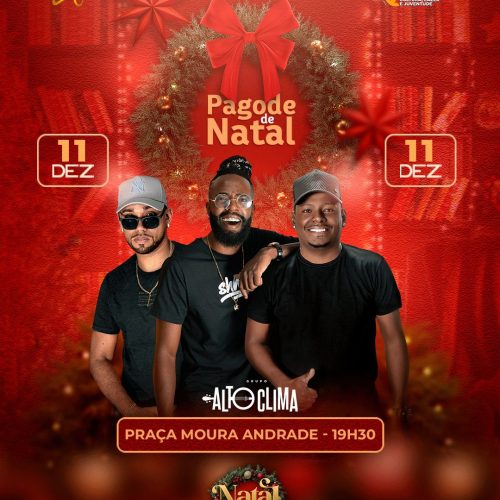 Hoje tem Pagode de Natal na Moura Andrade