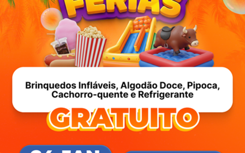 Festival de Férias oferece tarde de lazer gratuito para crianças em Pereira Barreto
