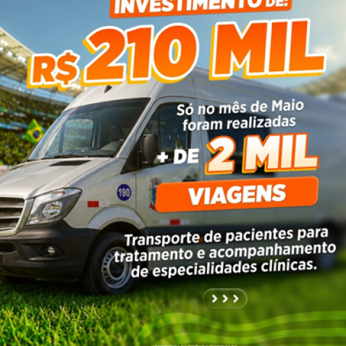 Prefeitura de Pereira Barreto investe mais de R$ 210 mil em transporte da saúde e realiza mais de 2 mil viagens em 30 dias