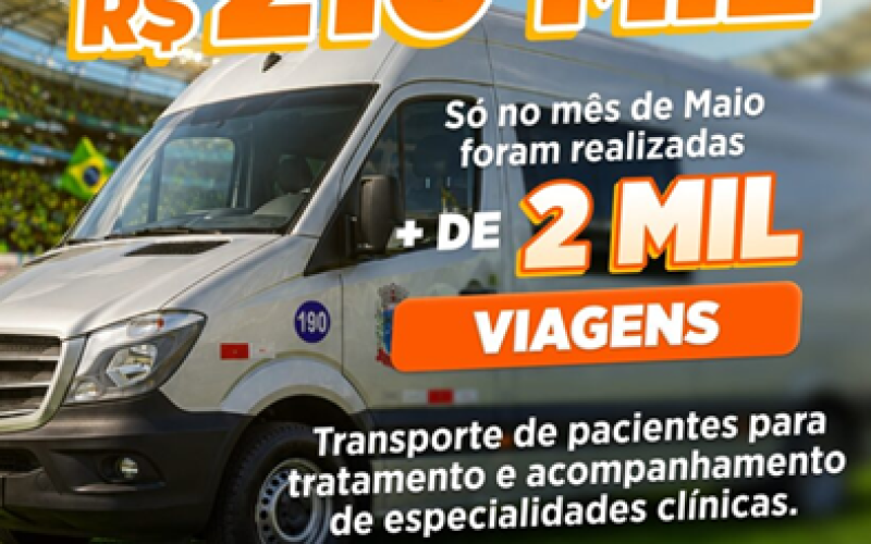 Prefeitura de Pereira Barreto investe mais de R$ 210 mil em transporte da saúde e realiza mais de 2 mil viagens em 30 dias