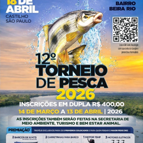 Inscrições para o Torneio de Pesca de Castilho seguem abertas com grande expectativa de público