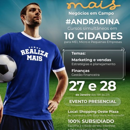 Realiza Mais Negócio em Campo: Sebrae leva a Andradina estratégias práticas de vendas e gestão financeira para começar 2026 preparado