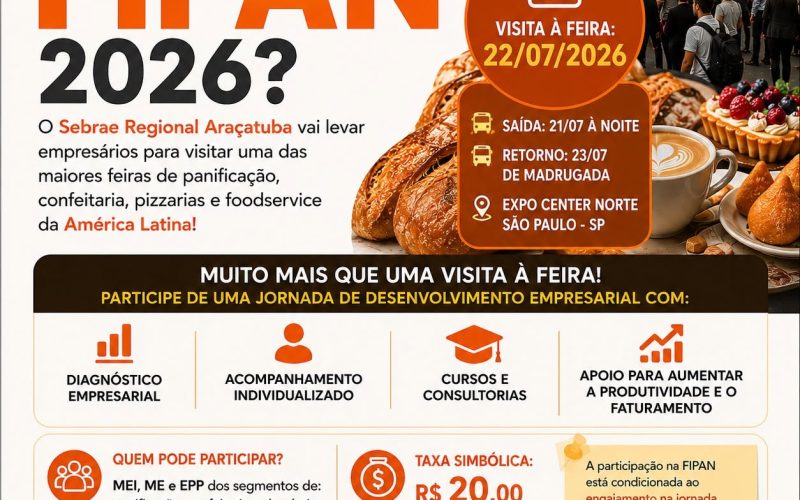 Sebrae Regional promove missão empresarial para a FIPAN 2026