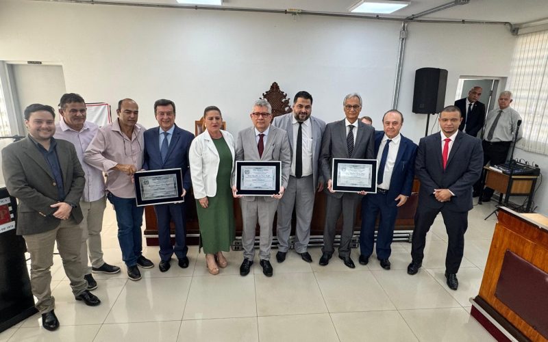 Presidente do Tribunal de Justiça de São Paulo recebe Título de Cidadão Andradinense em visita ao Fórum de Andradina