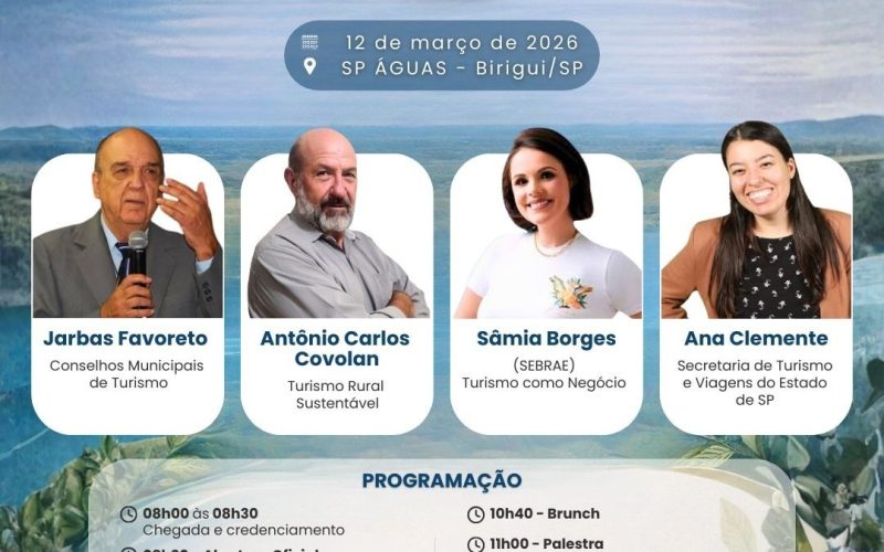 1º Fórum de Turismo do Baixo Tietê acontece no dia 12