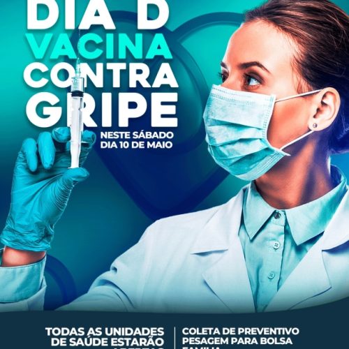 Hoje é o Dia D de vacinação contra a Gripe em Andradina